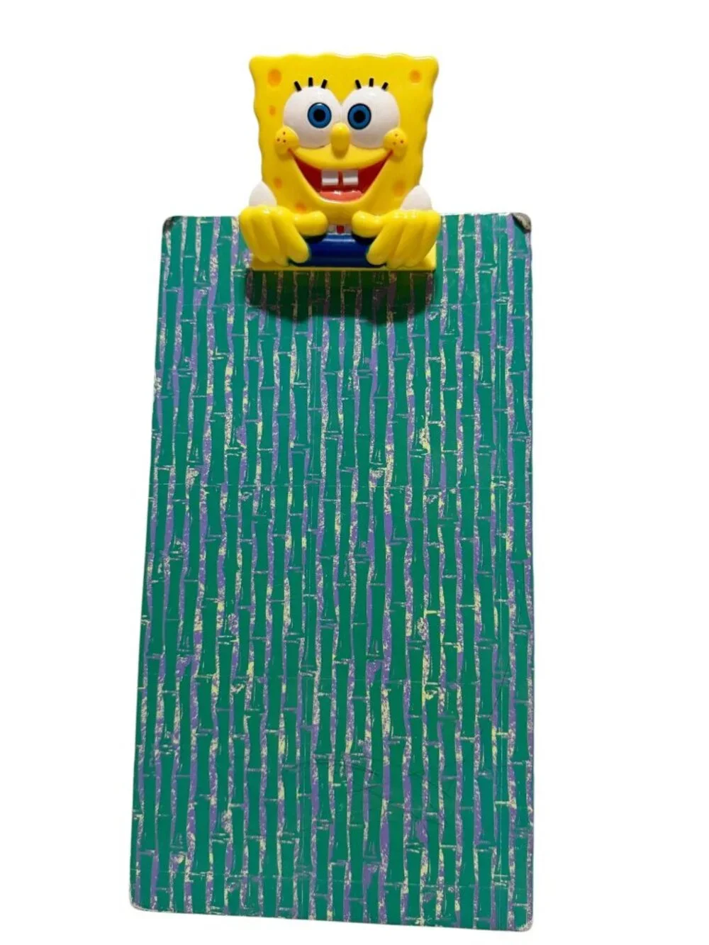 Sponge Bob Squarepants 2002 Clipboard with Set of Pixar Cars Stickers